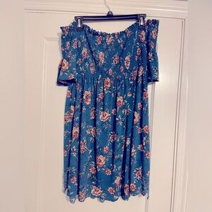 Floral Off-Shoulder Dress Women’s Size XL